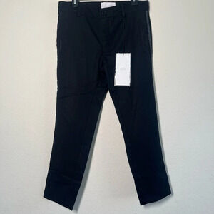 NWT Stampd LA Arden Trouser Cropped Pants Solid Black Mens 28 $210